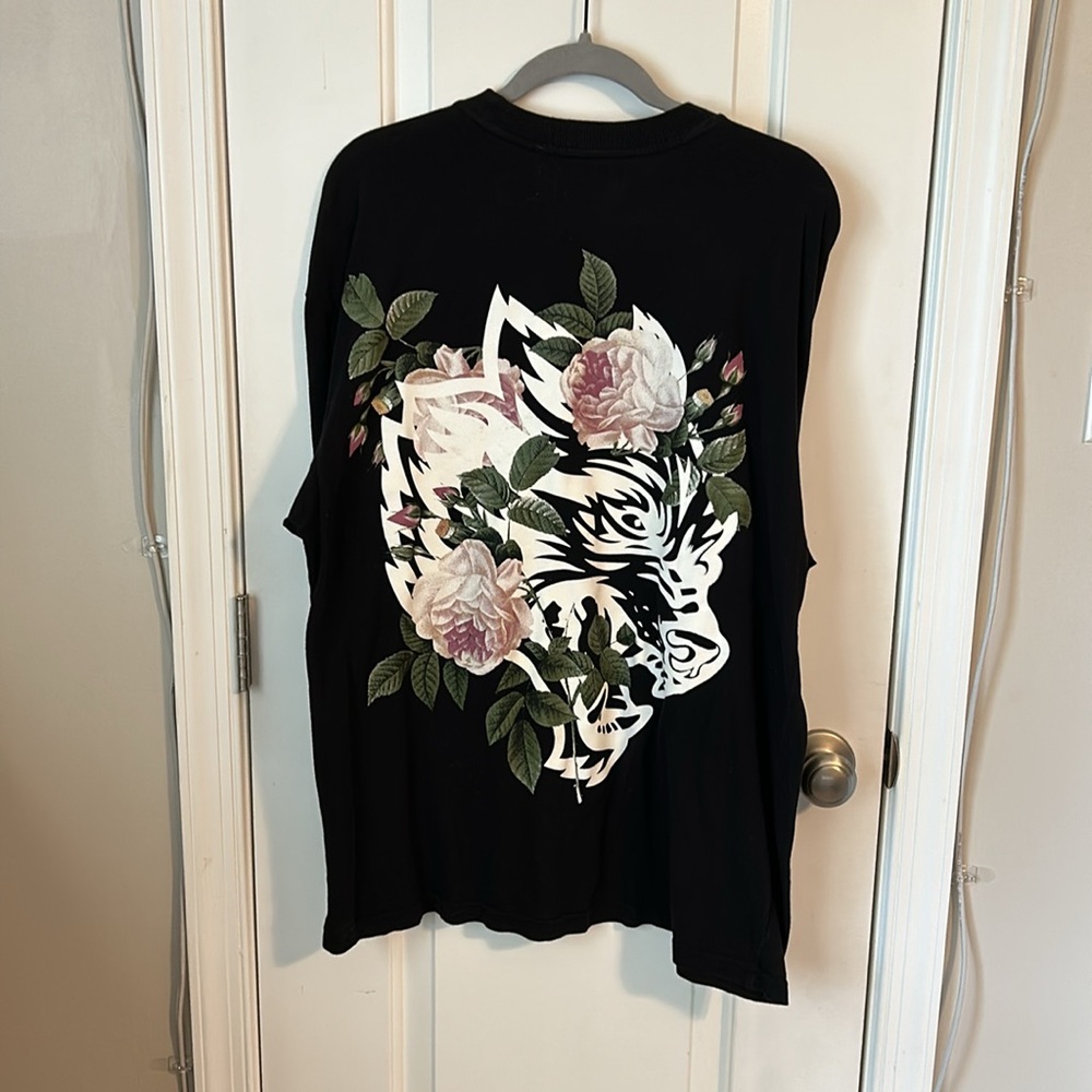 Darcsport x Civil Regime floral wolf tshirt